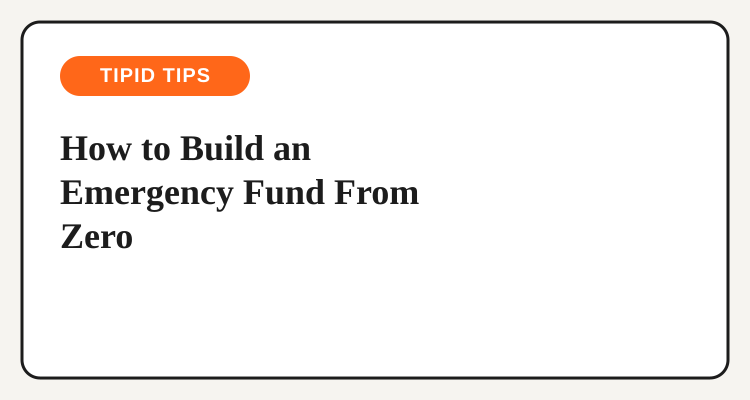 How to build an emergency fund from zero in the Philippines