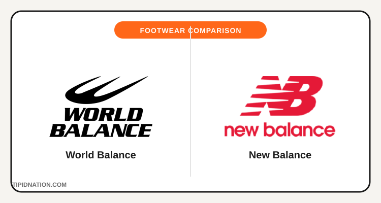World Balance vs New Balance footwear brand comparison