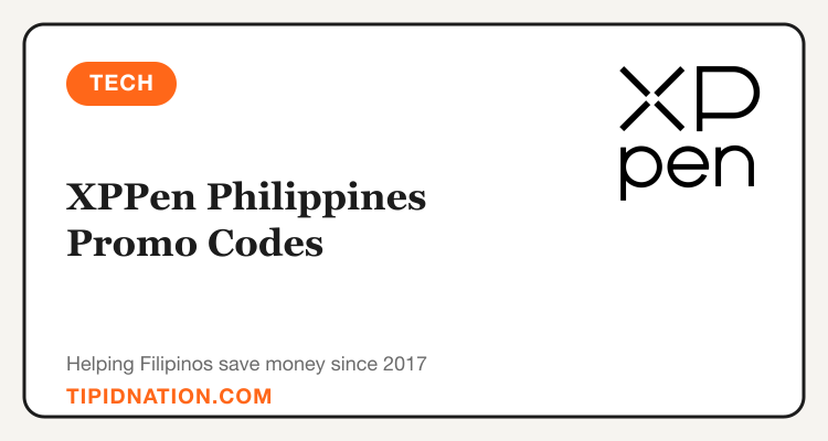 XPPen Philippines promo codes and verified discount vouchers: September 2026 deals updated weekly by TipidNation