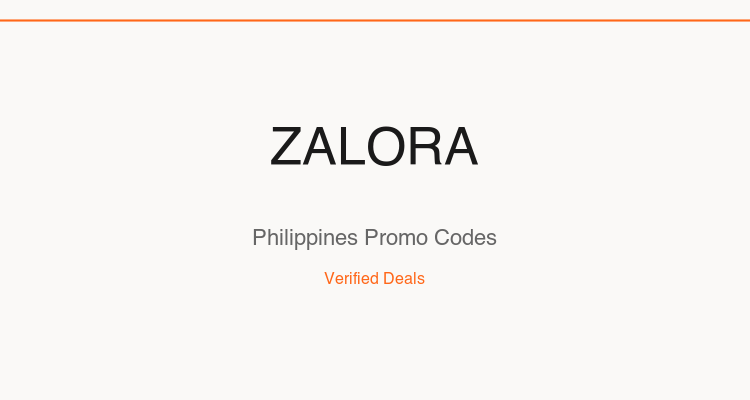 ZALORA Philippines promo codes and verified discount vouchers — June 2026 deals updated weekly by TipidNation