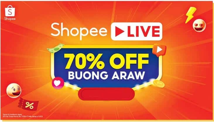 Shopee Live Vouchers: 70% Off!