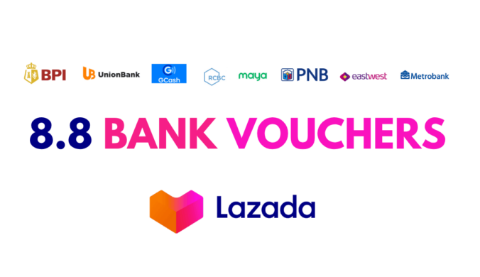 Lazada 8-8 Bank Vouchers